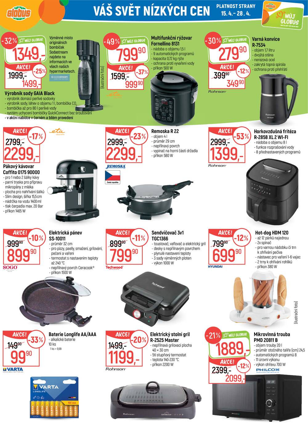 Leták Globus - Akční leták Globus 15.4. - 21.4.2026 - Globus Praha - Štěrboholy - strana 22