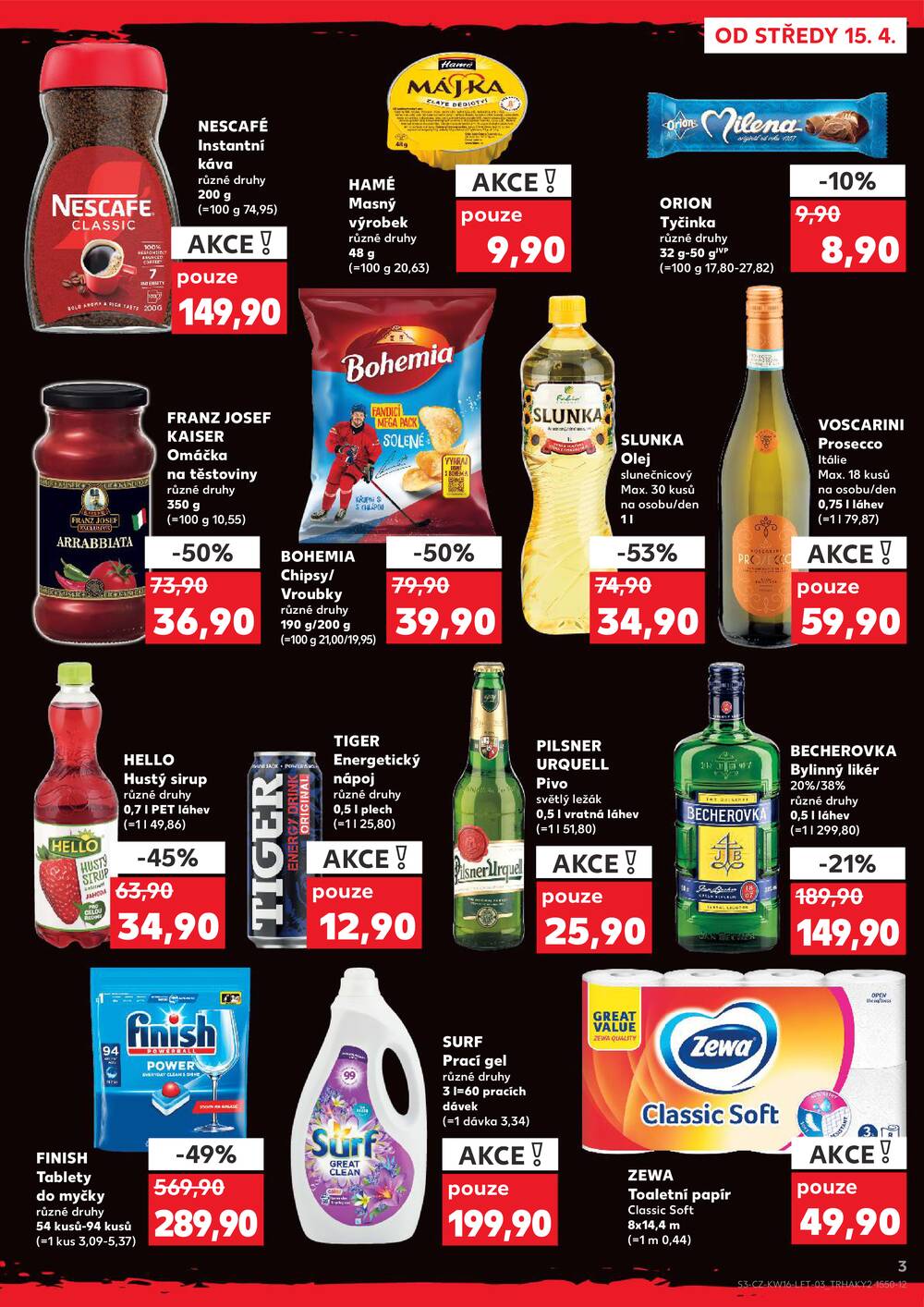 Leták Kaufland - Kaufland 15.4. - 21.4. - Kaufland - Louny - strana 3