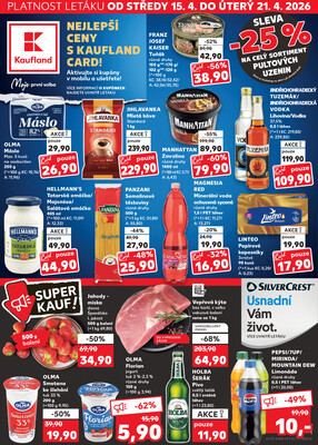 Leták Kaufland 15.4. - 21.4. - Kaufland - Česká Lípa
