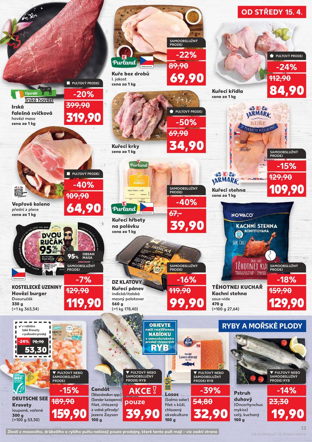 Leták Kaufland - Kaufland 15.4. - 21.4. - Kaufland - Olomouc - Hněvotínská - strana 13