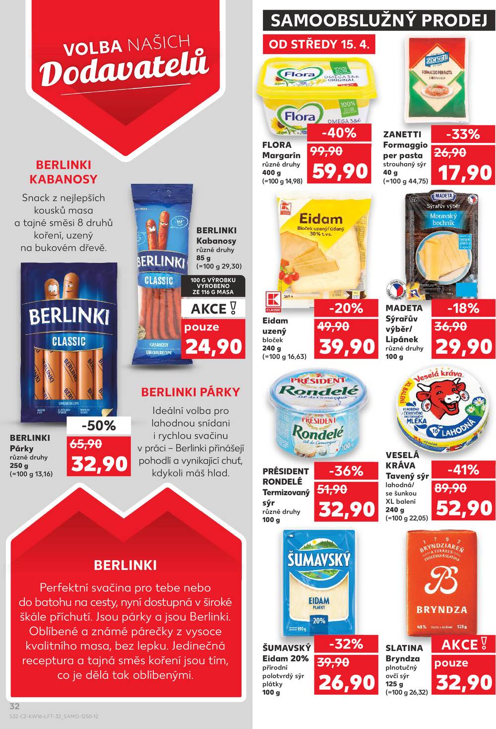 Leták Kaufland - Kaufland 15.4. - 21.4. - Kaufland - Žatec - strana 32