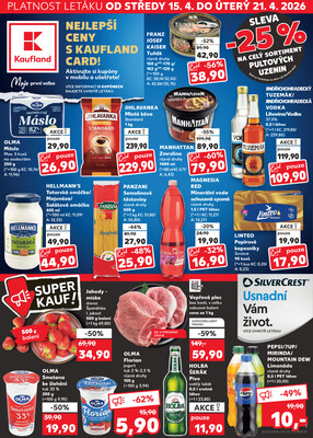 Leták Kaufland 15.4. - 21.4. - Kaufland - Plzeň (Sukova)