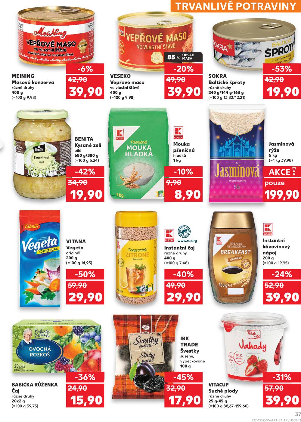 Leták Kaufland - Kaufland 15.4. - 21.4. - Kaufland - Praha 8 (Malý Klín) - strana 37