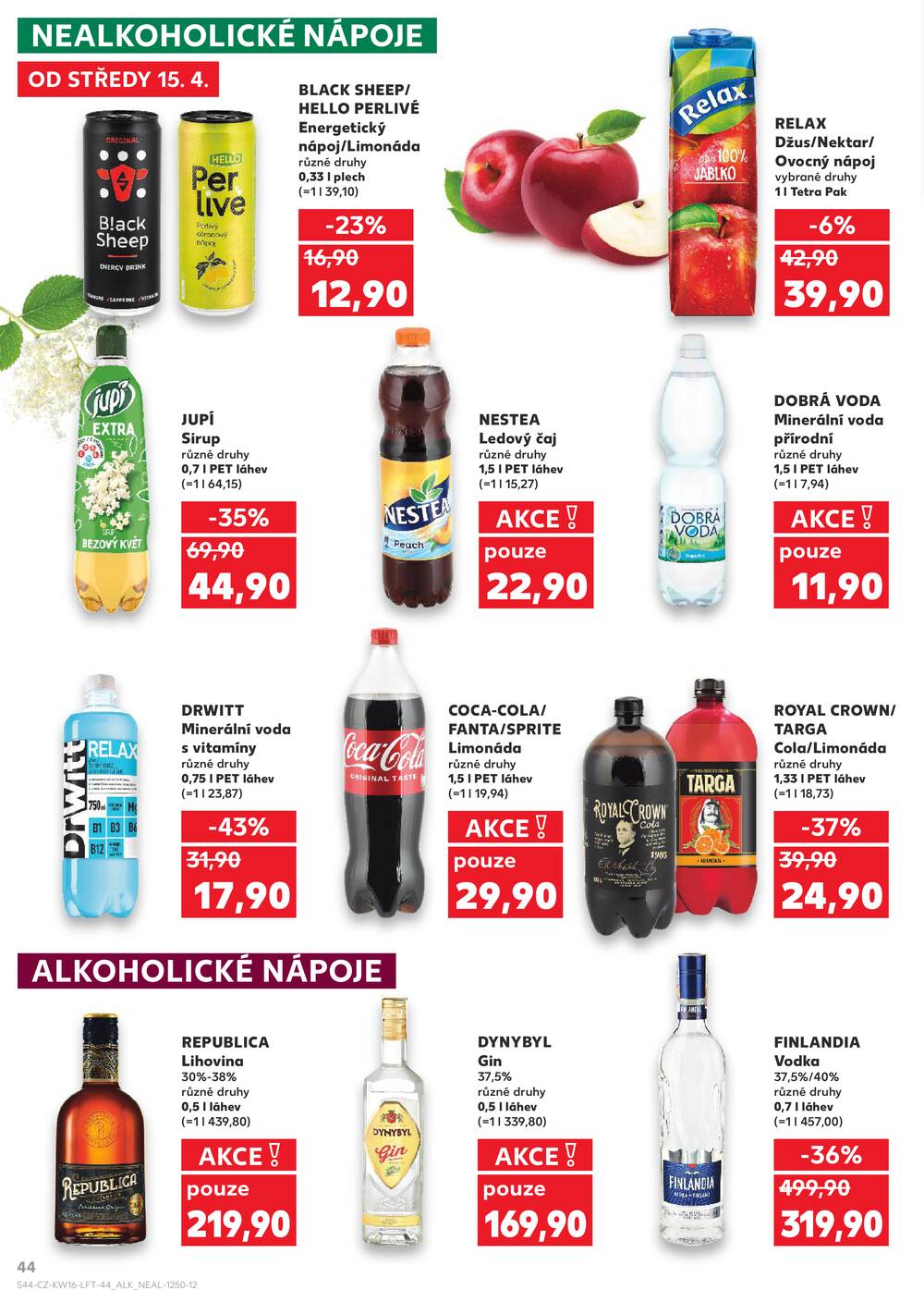 Leták Kaufland - Kaufland 15.4. - 21.4. - Kaufland - Brandýs nad Labem - strana 44