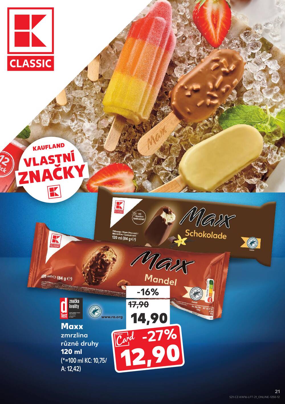 Leták Kaufland - Kaufland 15.4. - 21.4. - Kaufland - Velké Meziříčí - strana 21