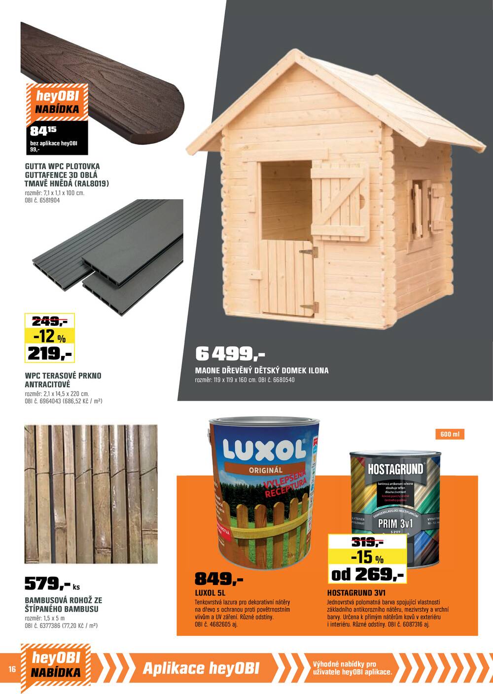 Leták OBI - OBI 16.4. - 30.4. - strana 18