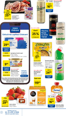 Tesco supermarkety od 22.4. do 28.4.2026