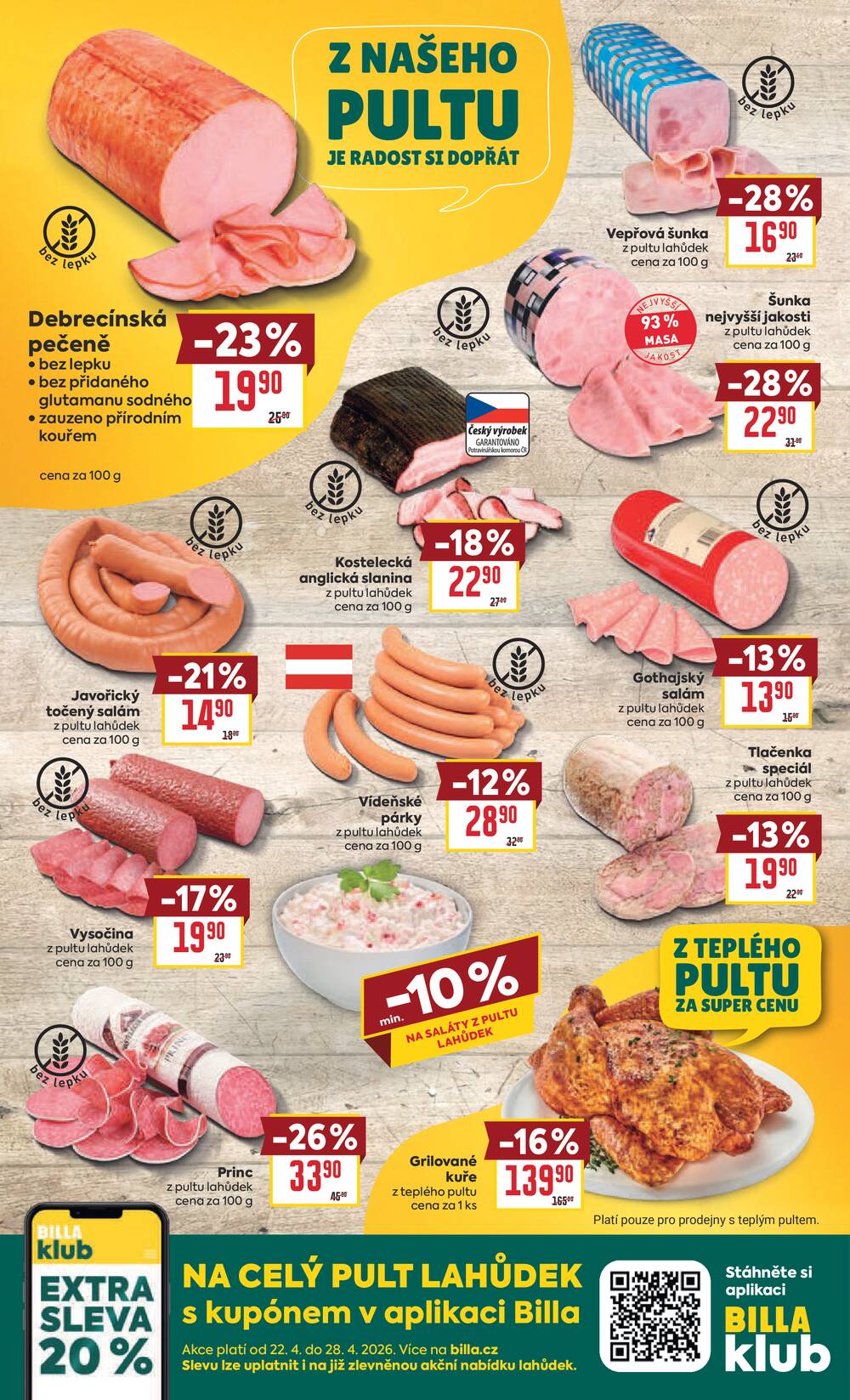 BILLA od 22.4. do 28.4.2026