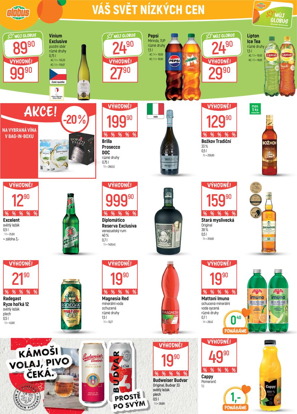 Akční leták Globus 22.4. - 28.4.2026 - Globus Praha - Centrum Černý Most