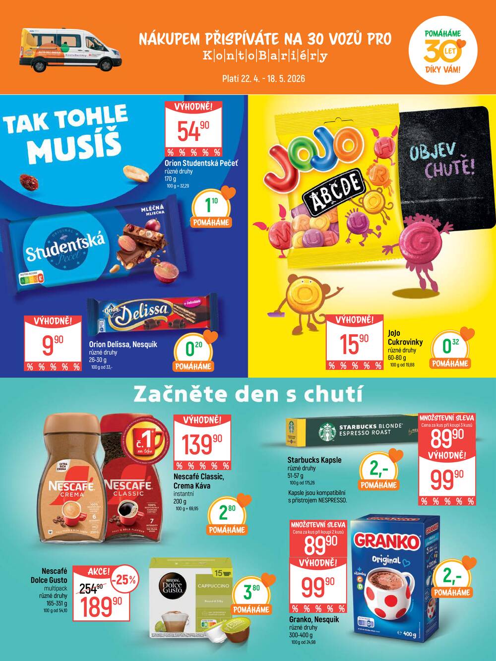 Akční leták Globus 22.4. - 18.5.2026 - Globus Praha - Zličín