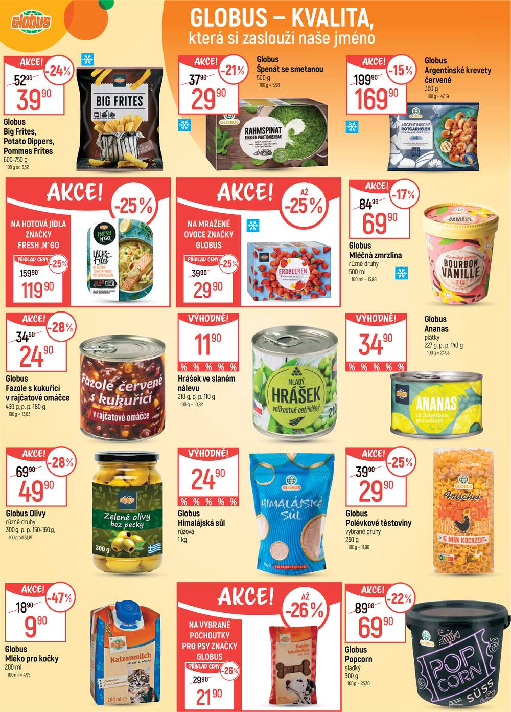 Akční leták Globus 22.4. - 28.4.2026 - Globus Praha - Zličín