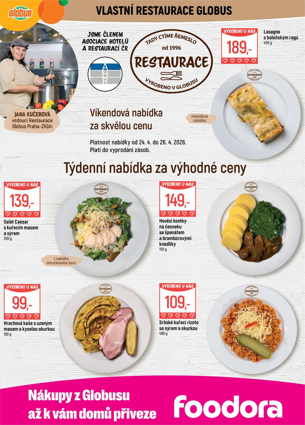 Akční leták Globus 22.4. - 28.4.2026 - Globus Praha - Zličín