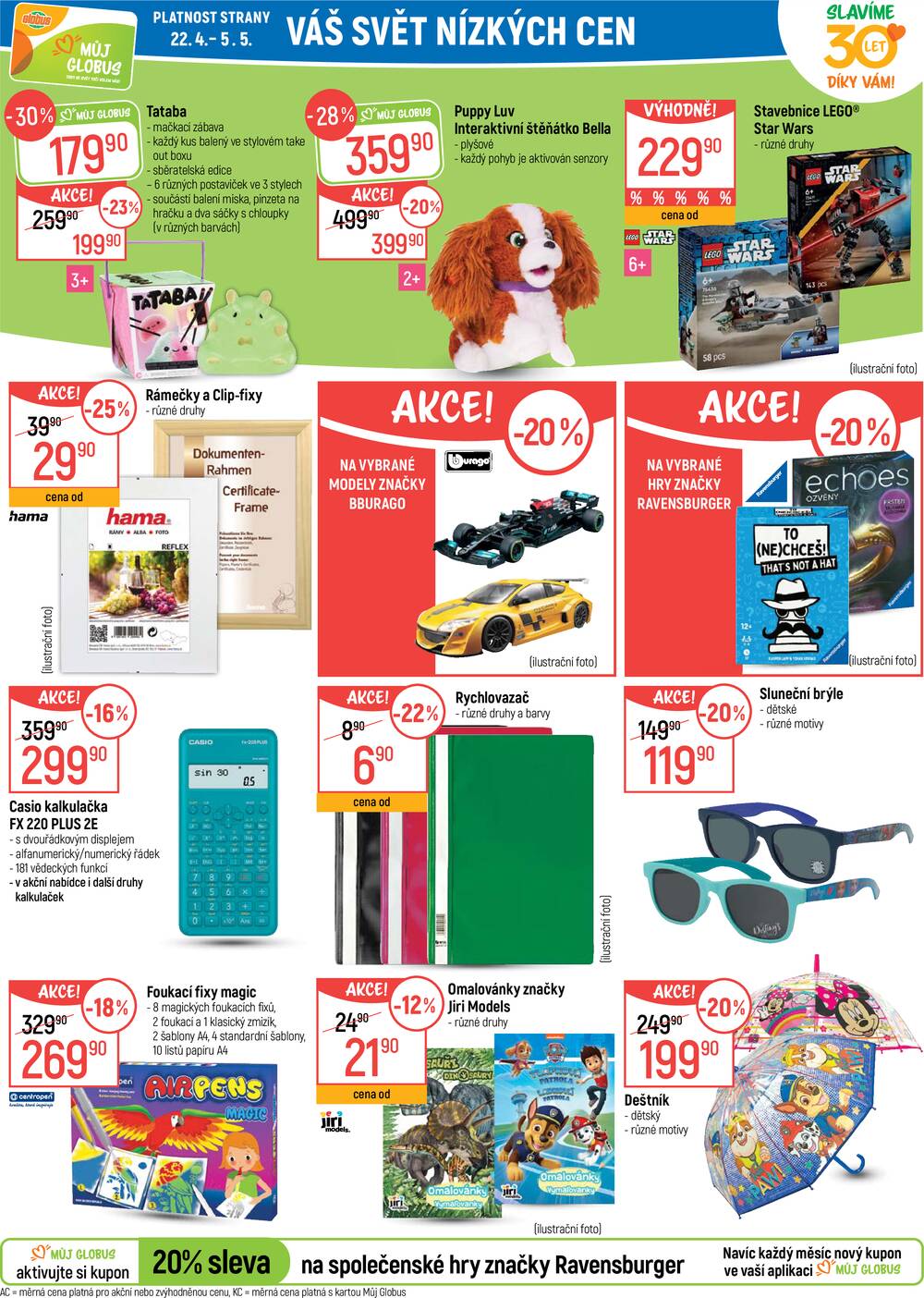 Akční leták Globus 22.4. - 28.4.2026 - Globus Praha - Zličín
