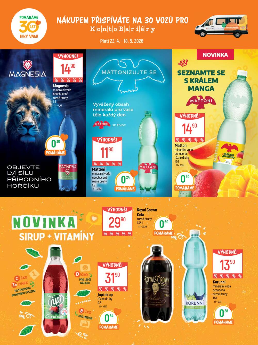 Akční leták Globus 22.4. - 18.5.2026 - Globus Jenišov u Karlových Varů