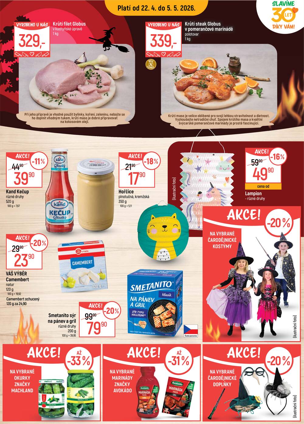 Akční leták Globus 22.4. - 5.5.2026 - Globus Jenišov u Karlových Varů