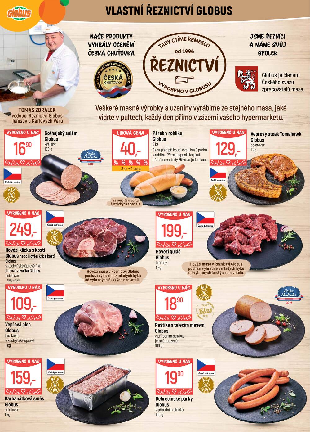 Akční leták Globus 22.4. - 28.4.2026 - Globus Jenišov u Karlových Varů