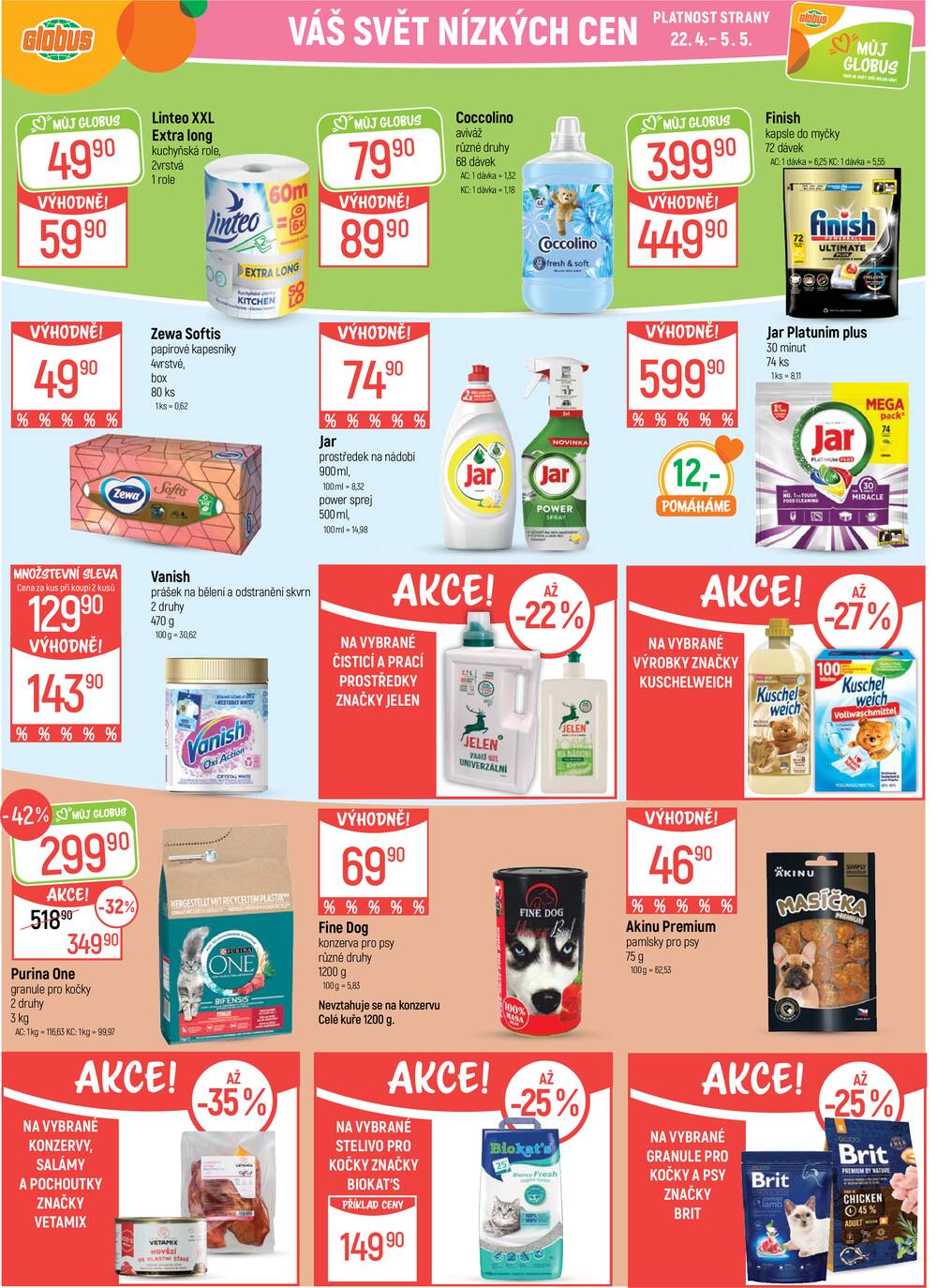 Akční leták Globus 22.4. - 28.4.2026 - Globus Olomouc