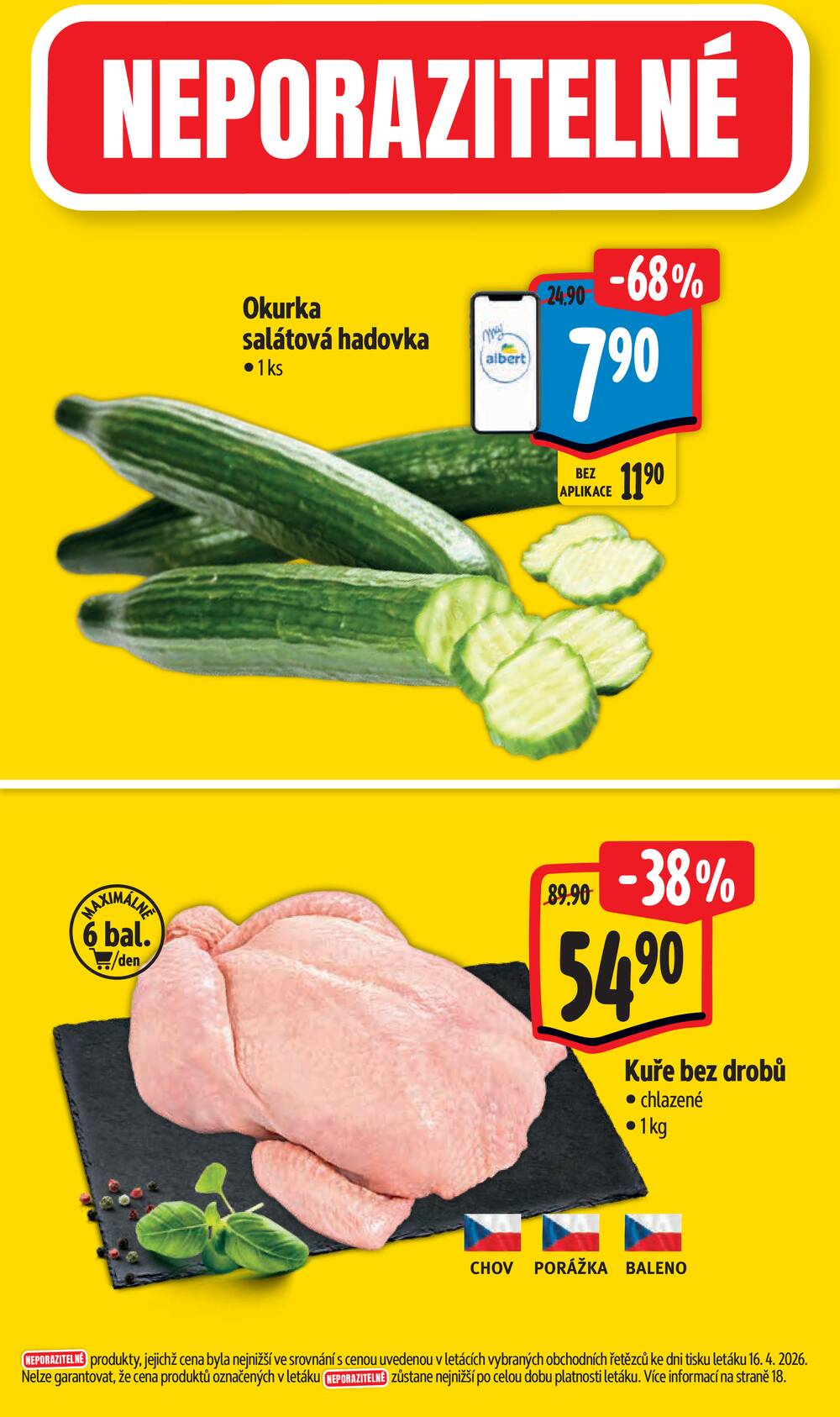 Leták Albert - Albert Supermarket Jihomoravský od 22.4. do 28.4.2026 - strana 2