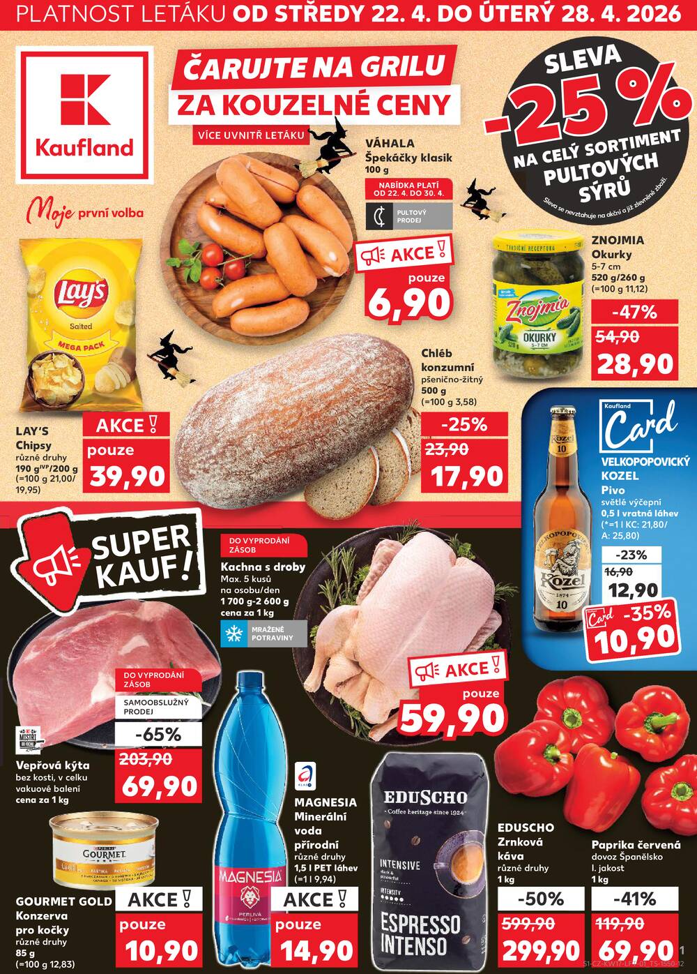 Leták Kaufland - Kaufland 22.4. - 28.4. - Kaufland - Třeboň - strana 1