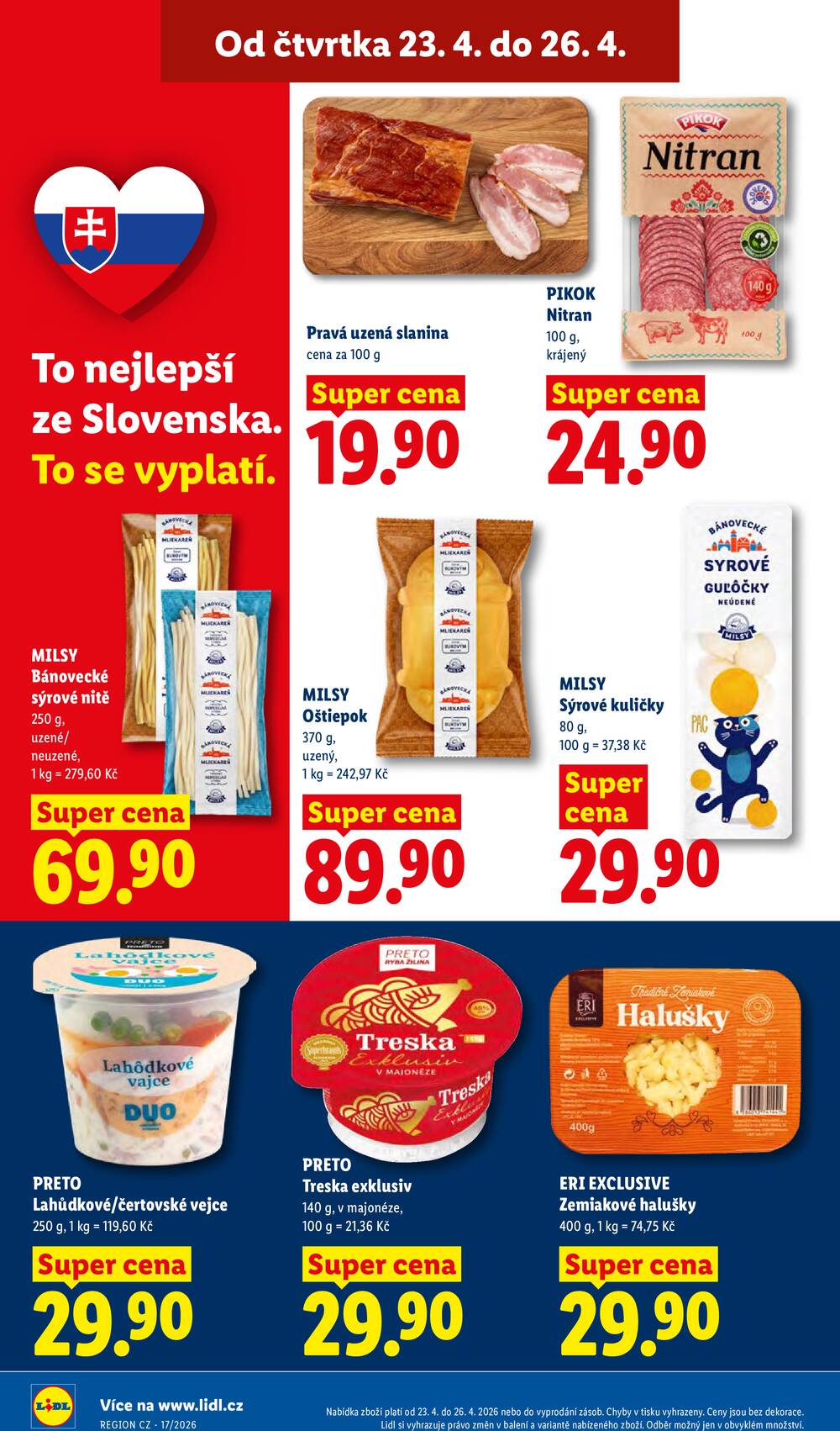 Lidl Čtvrtek od 23.4. do 26.4.2026
