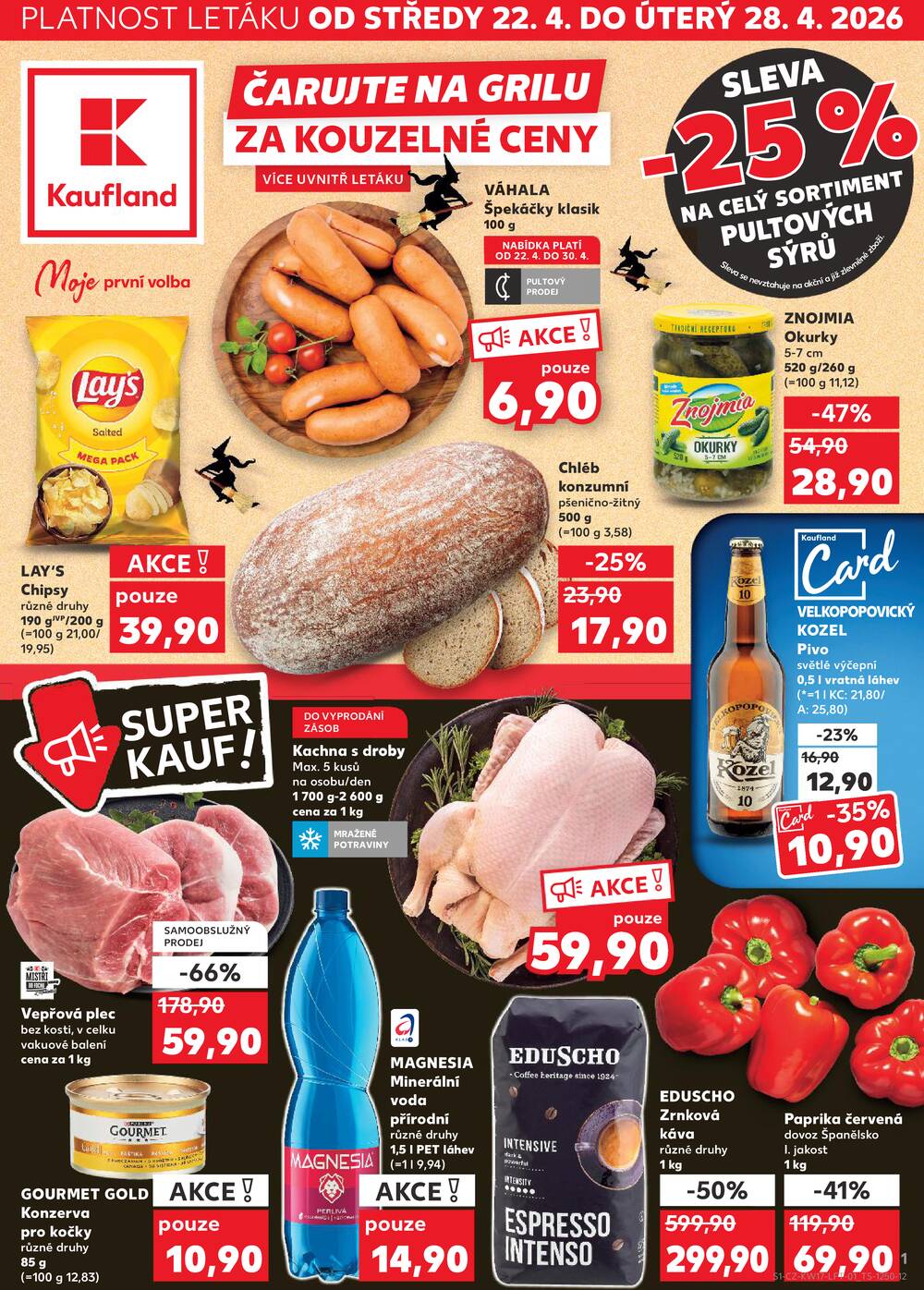 Leták Kaufland - Kaufland 22.4. - 28.4. - Kaufland - Děčín - strana 1