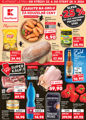 Leták Kaufland 22.4. - 28.4. - Kaufland - Chomutov - centrum