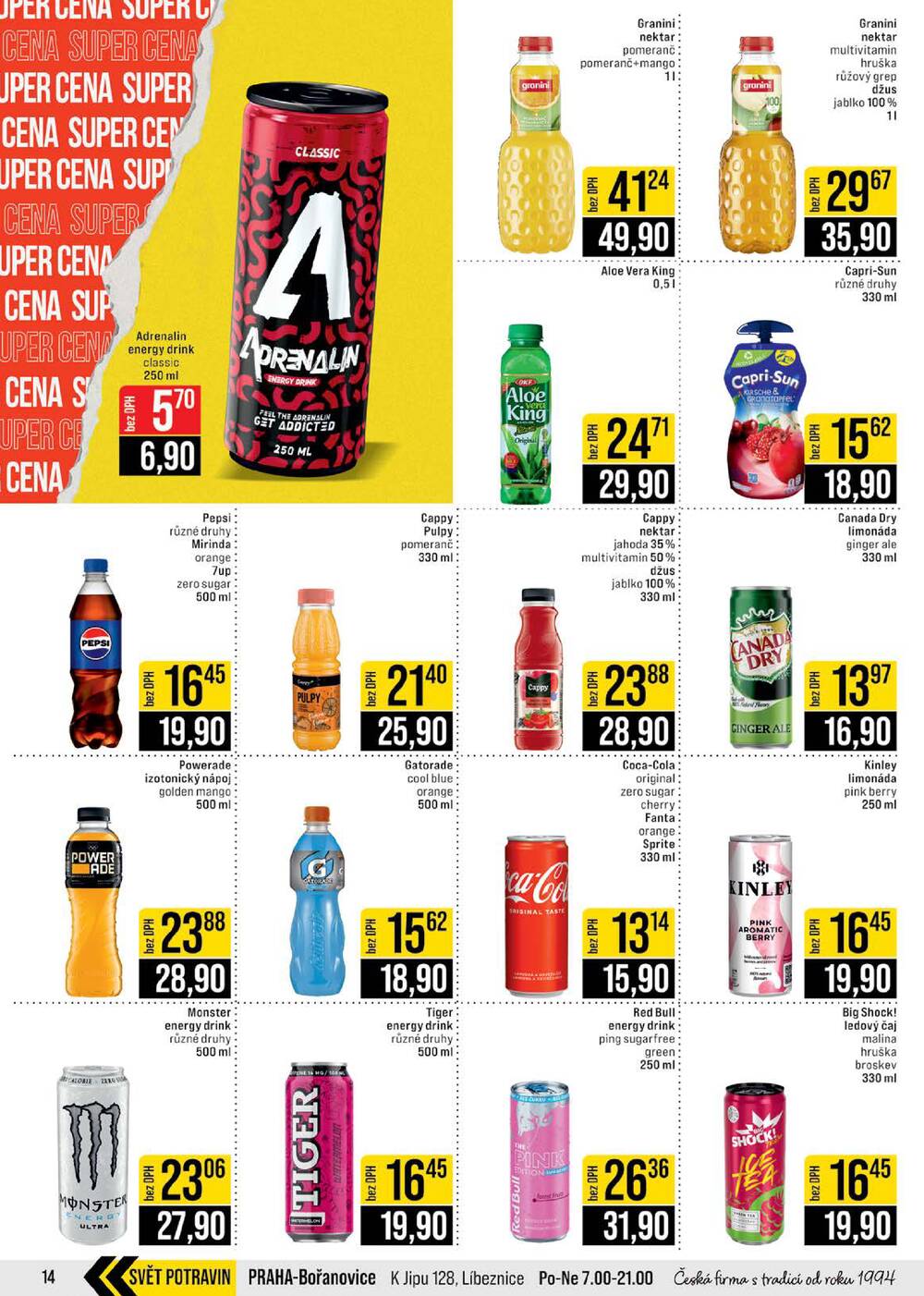 JIP Cash & Carry Brno, Praha, Ostrava, Jilemnice, Pardubice, Ostrava, Karlovy Vary, Olomouc a Zlín od 22.4. do 28.4.2026