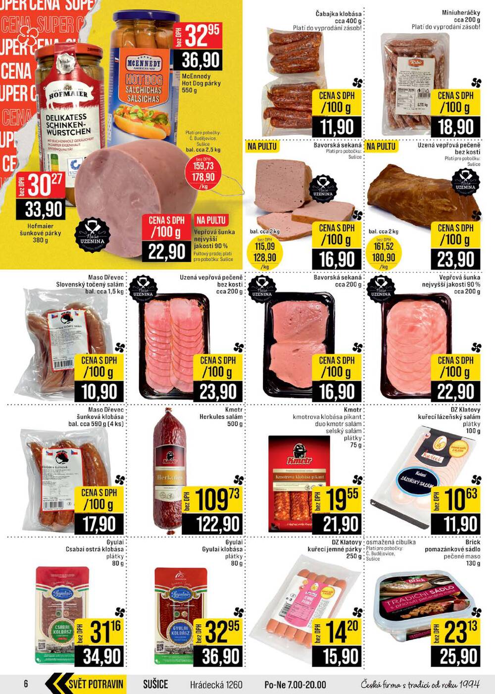 Leták JIP - JIP Cash & Carry České Budějovice, Most, Náchod, Polička, Sušice a Svoboda nad Úpou od 22.4. do 28.4.2026 - strana 6