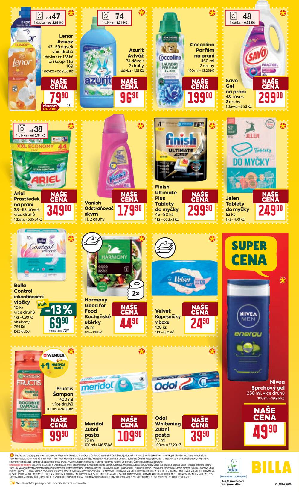 BILLA od 29.4. do 5.5.2026