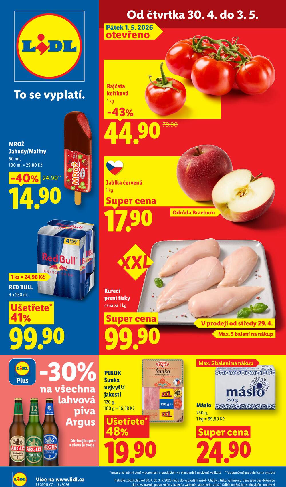 Leták Lidl - Lidl Čtvrtek od 30.4. do 3.5.2026 - strana 1