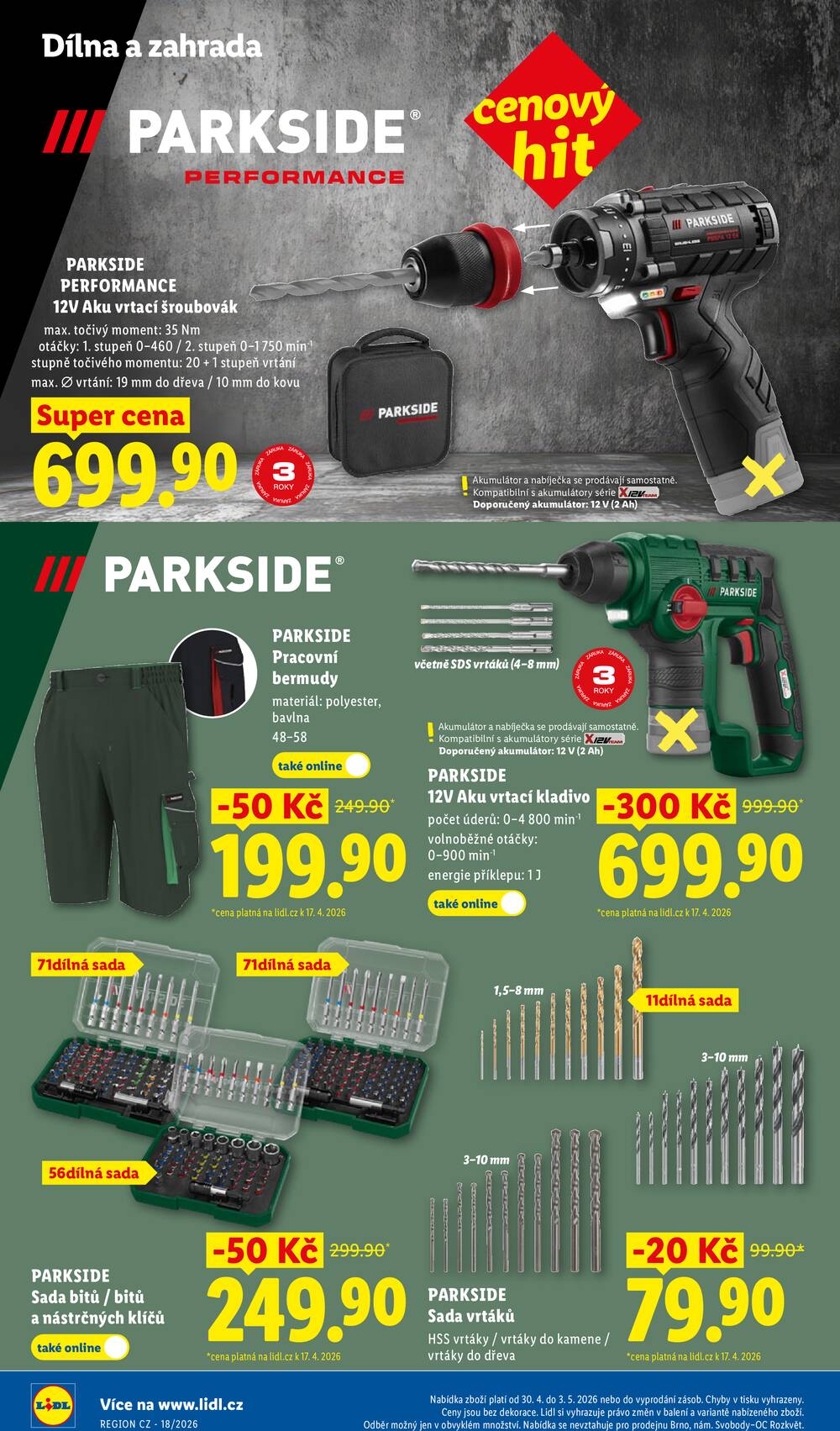 Lidl Čtvrtek od 30.4. do 3.5.2026