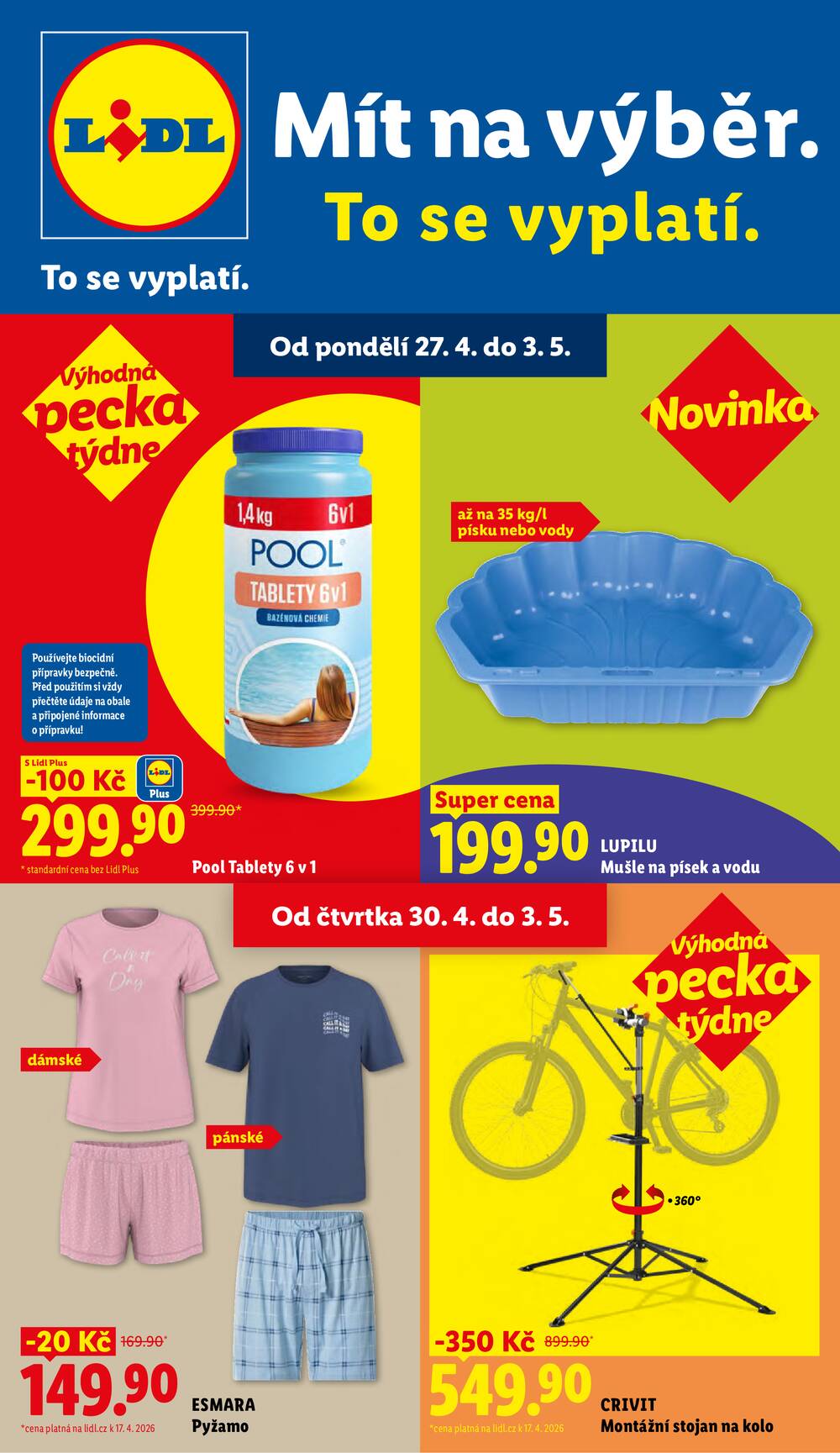 Leták Lidl - Lidl Spotřební zboží 27.4. - 3.5. - strana 1