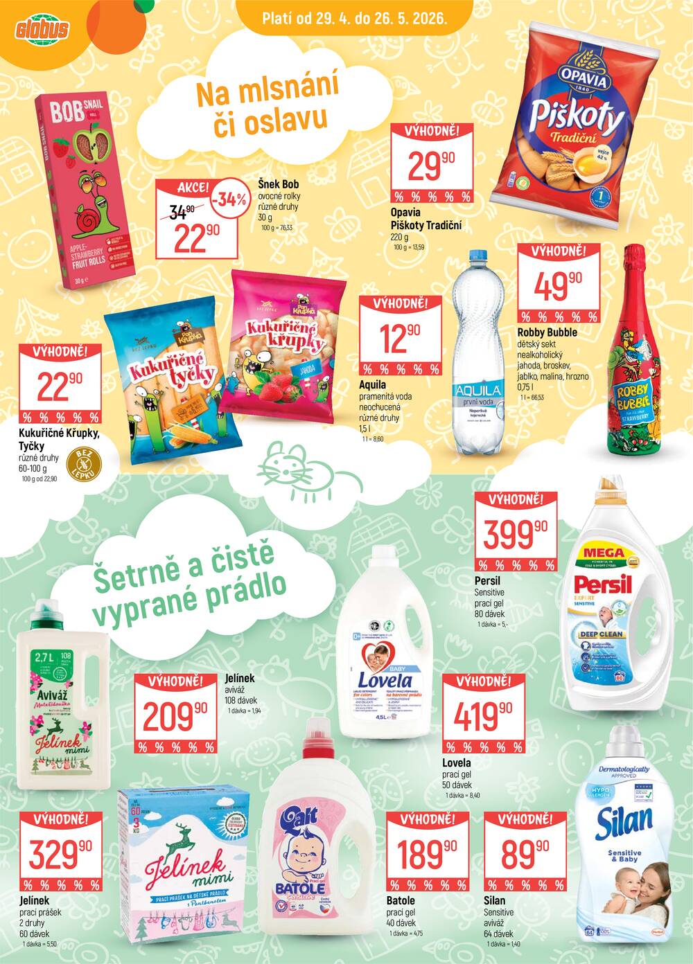 Akční leták Globus 29.4. - 5.5.2026 - Globus České Budějovice