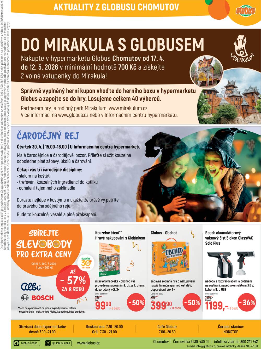 Akční leták Globus 29.4. - 5.5.2026 - Globus Chomutov