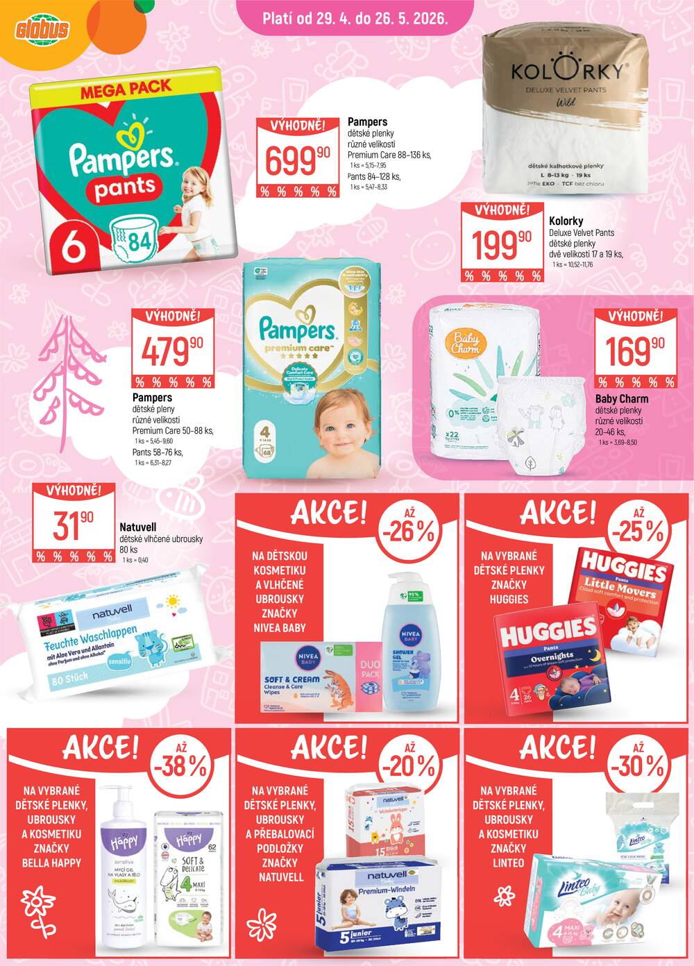 Akční leták Globus 29.4. - 5.5.2026 - Globus Trmice u Ústí nad Labem