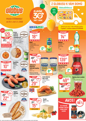 Leták Akční leták Globus 29.4. - 5.5.2026 - Globus Praha - Štěrboholy