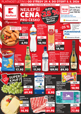 Leták Kaufland 29.4. - 5.5. - Kaufland - Žďár nad Sázavou