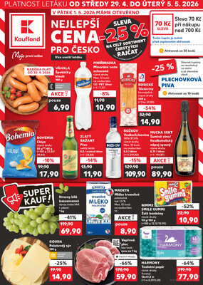 Leták Kaufland 29.4. - 5.5. - Kaufland - Zábřeh na Moravě