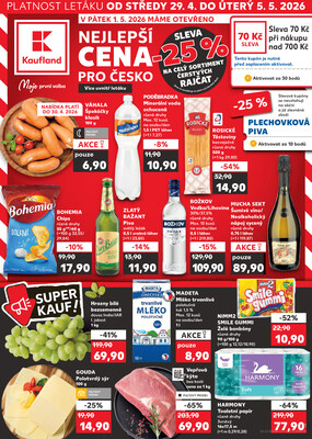 Leták Kaufland 29.4. - 5.5. - Kaufland - Zlín - Vršava