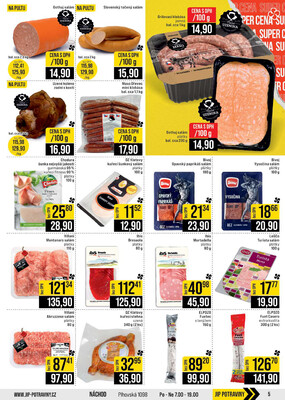 JIP Cash & Carry Brno, Praha, Ostrava, Jilemnice, Pardubice, Ostrava, Karlovy Vary, Olomouc a Zlín od 29.4. do 5.5.2026