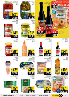 JIP Cash & Carry Brno, Praha, Ostrava, Jilemnice, Pardubice, Ostrava, Karlovy Vary, Olomouc a Zlín od 29.4. do 5.5.2026