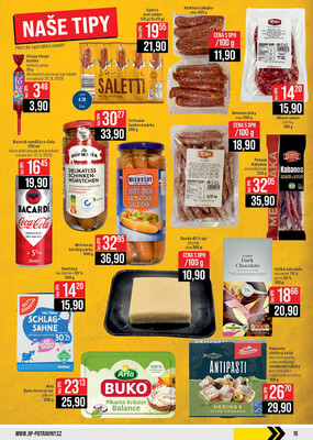 JIP Cash & Carry Brno, Praha, Ostrava, Jilemnice, Pardubice, Ostrava, Karlovy Vary, Olomouc a Zlín od 29.4. do 5.5.2026