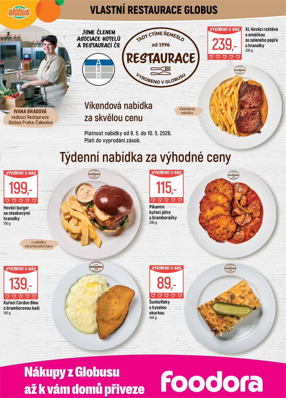 Akční leták Globus 6.5. - 12.5.2026 - Globus Praha - Čakovice