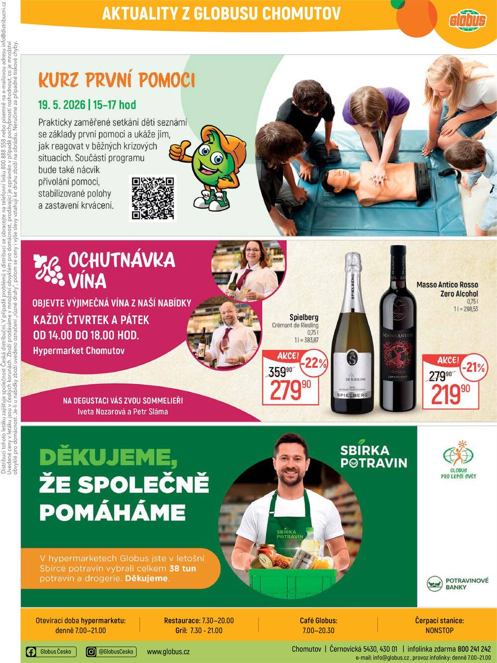 Akční leták Globus 6.5. - 12.5.2026 - Globus Chomutov