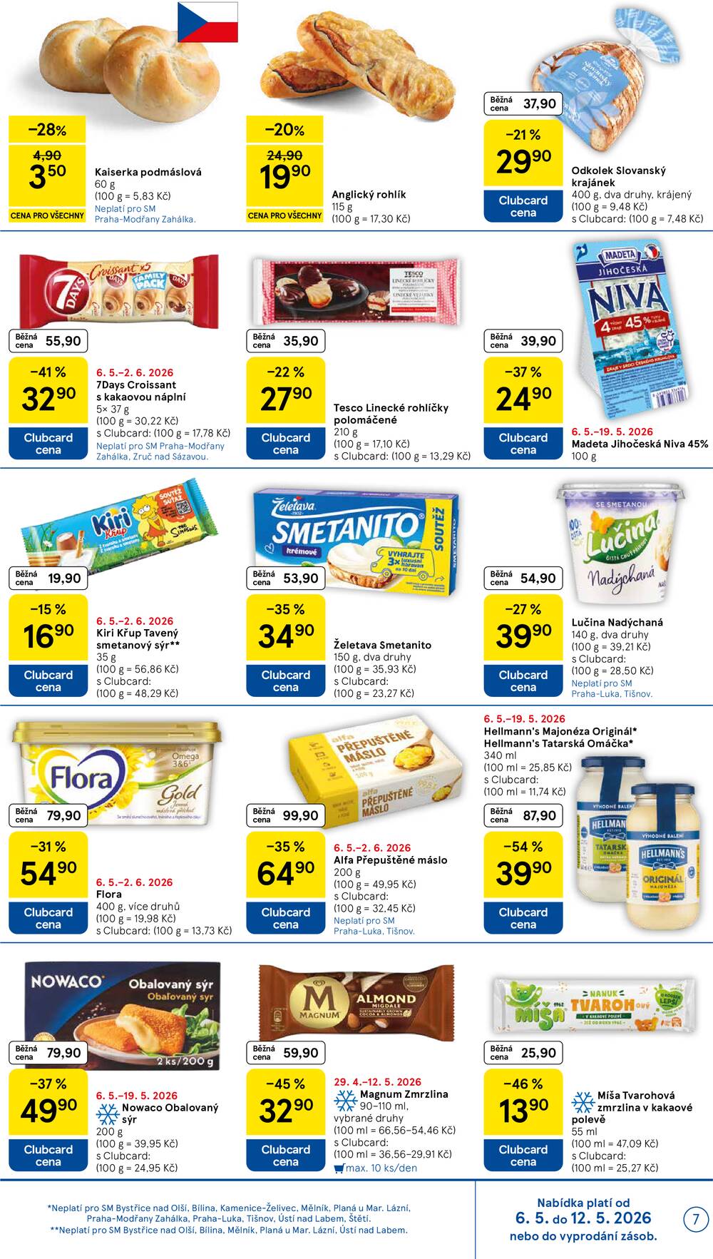 Tesco supermarkety od 6.5. do 12.5.2026