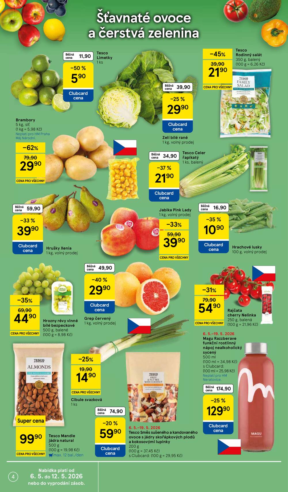 Tesco malé hypermarkety od 6.5. do 12.5.2026