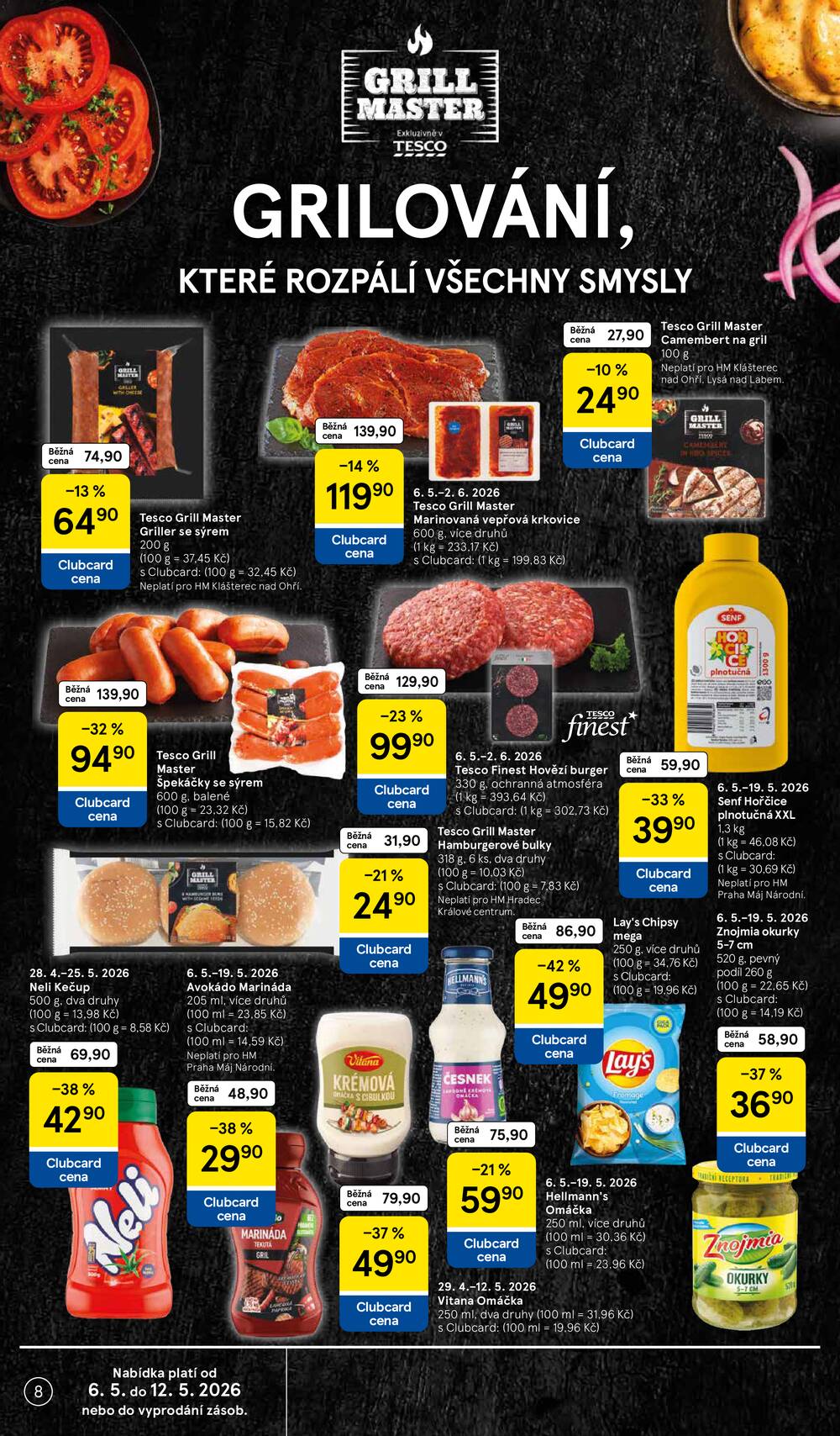 Tesco malé hypermarkety od 6.5. do 12.5.2026