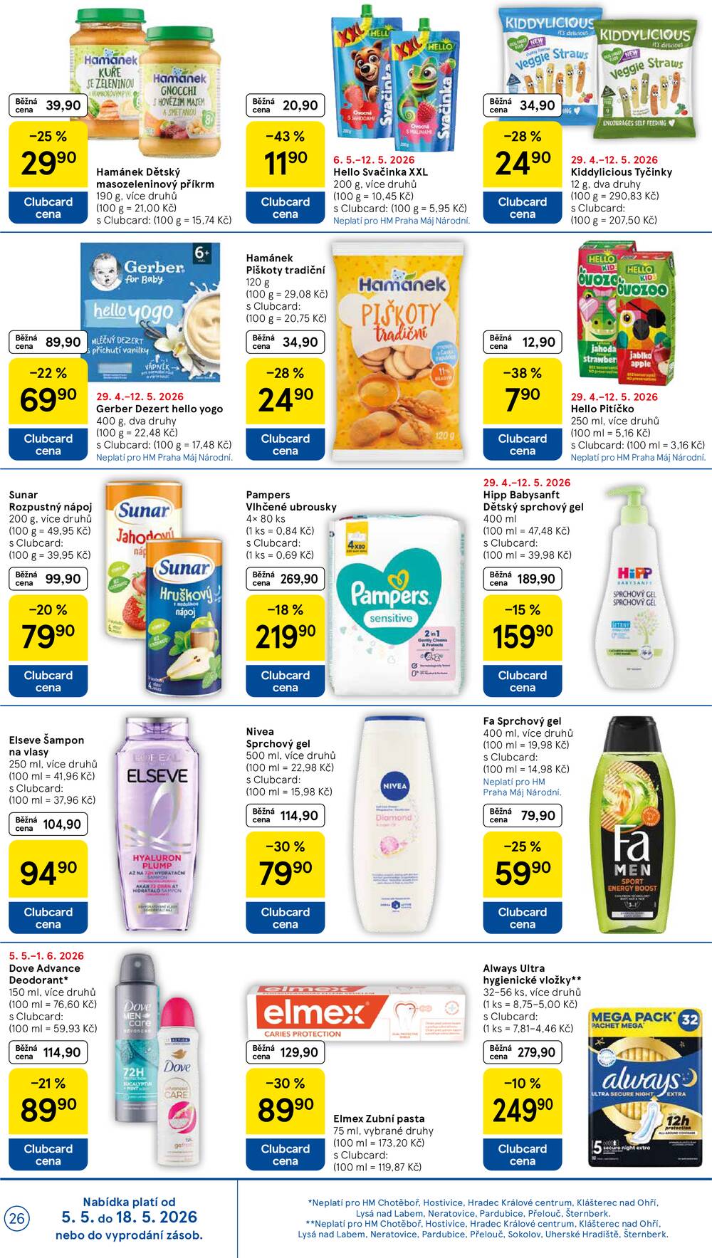 Tesco malé hypermarkety od 6.5. do 12.5.2026