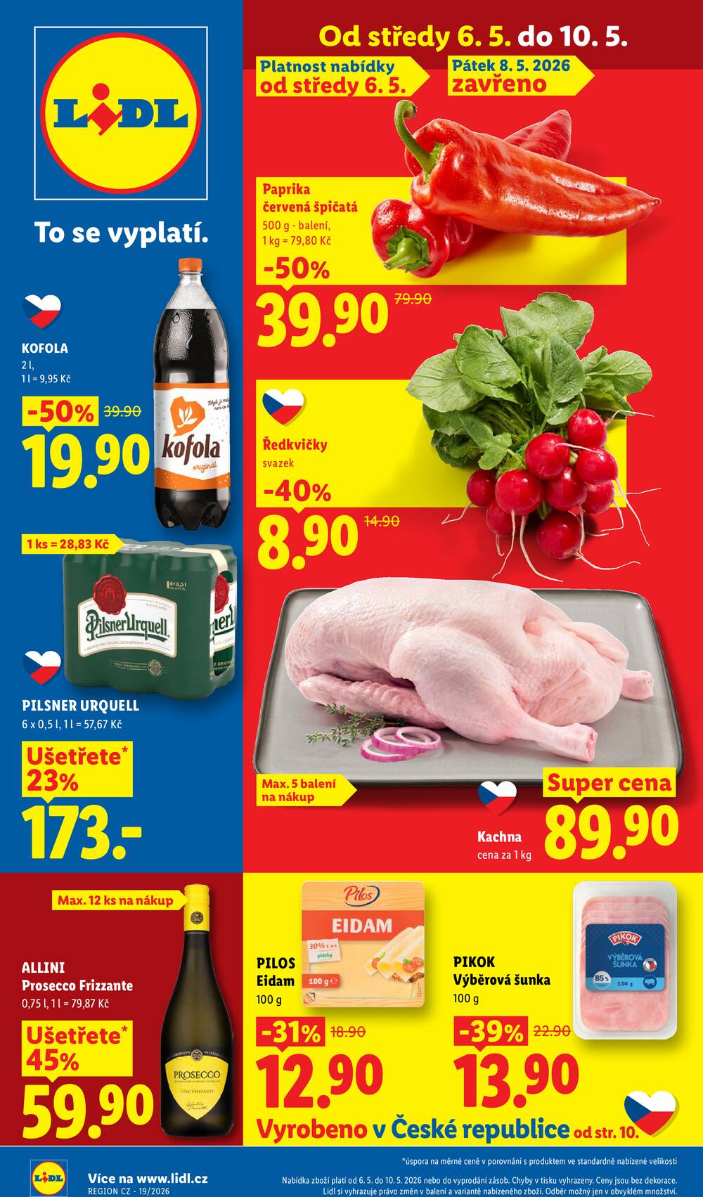 Leták Lidl - Lidl Čtvrtek od 7.5. do 10.5.2026 - strana 1
