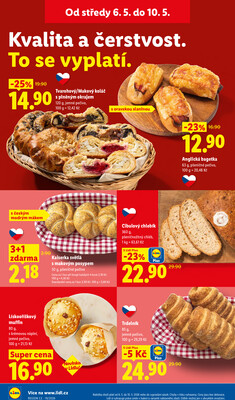 Lidl Čtvrtek od 7.5. do 10.5.2026